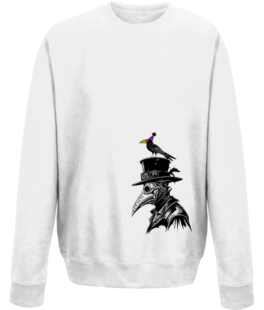 Drop Shoulder Sweatshirt - Plague Party Crow - GATG