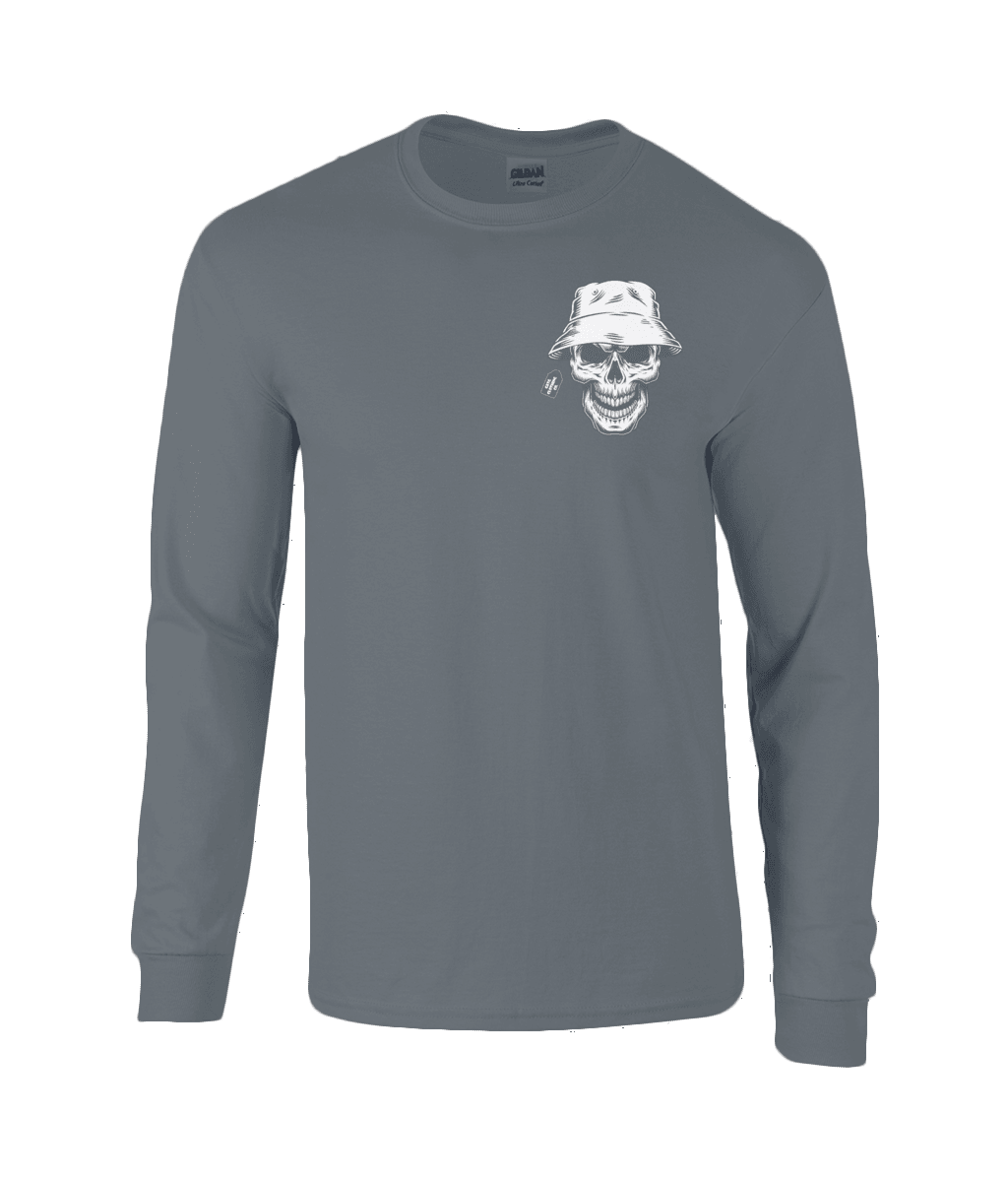 Long Sleeve T-Shirt - Bucket Hat Skull - GATG