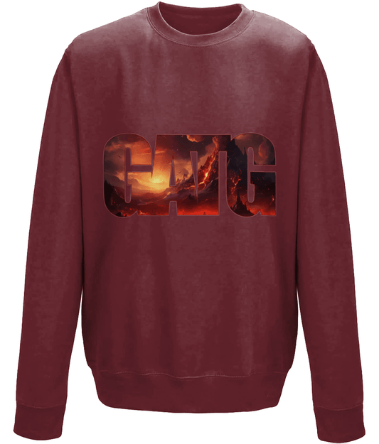 Drop Shoulder Sweatshirt - Iconic - Hell - GATG