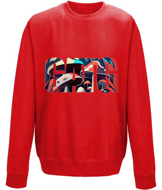 Drop Shoulder Sweatshirt - Iconic - Magic Mushrooms - GATG